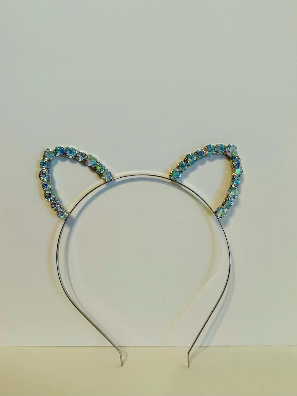 Sparkling Rhinestone Cat Ear Headband